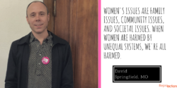 Picture of activist speaking out on maternal mortality