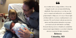 Picture of activist speaking out on maternal mortality
