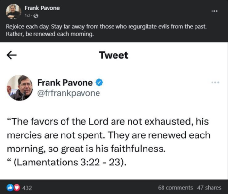 'Pro-Life' Leader Frank Pavone Accused of Sexual Harassment : Reproaction